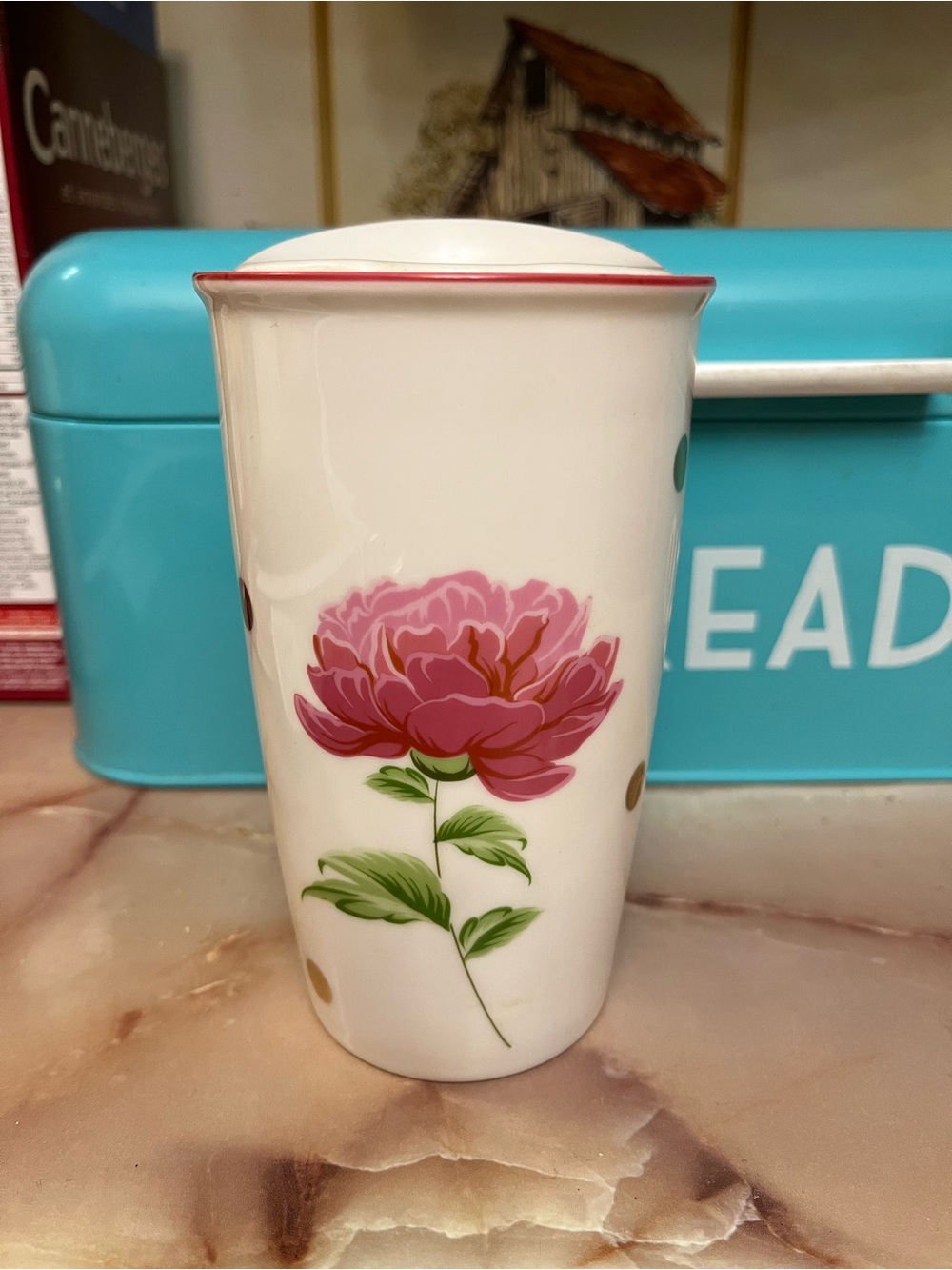 NWOT Ceramic travel mug